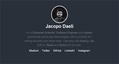 Desktop Screenshot of jacopodaeli.com