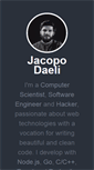 Mobile Screenshot of jacopodaeli.com